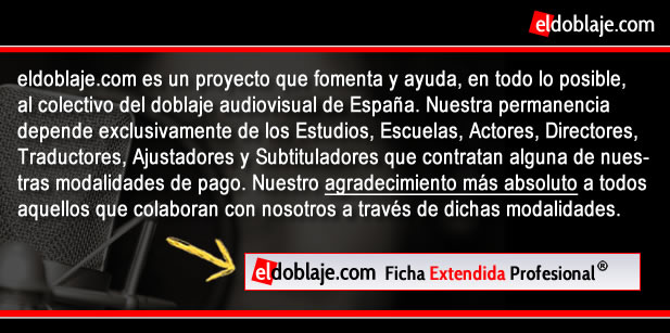 Ficha Extendida Profesional - eldoblaje.com 